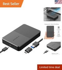Compact SATA HDD/SSD Enclosure for 7mm to 15mm Drives - Plug & Play Convenience picture