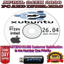 Xubuntu 26.04 Bootable DVD – 64-bit Linux - Installer Free Same-Day Shipping picture