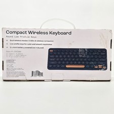 NORTH Compact Wireless Keyboard Round Low Profile Keys 2.4GHz USB Receiver picture