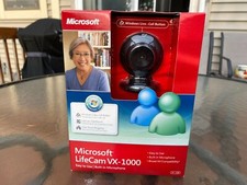 Webcam Microsoft LifeCam VX-1000 USB With Built-In Microphone IM Compatibility picture