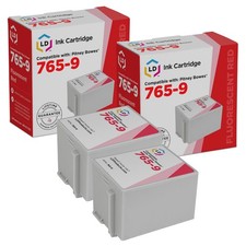 LD Compatible 765-9 Set of 2 Red Ink Cartridge for Pitney Bowes 3C00 DM400C 5C00 picture