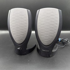 HARMON KARDON HK206 90 HZ 3W COMPUTER SPEAKERS (No Power Adapter ) *USED* picture