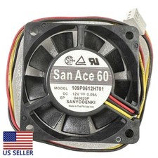 1PC NEW Sanyo 109P0612H701 12V 0.09A 6015 6CM 3pin Chassis Ball Fan picture