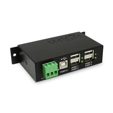 Industrial 4-Port Powered USB 2.0 Hub with Port Status LEDs, Metal Housing, 7... picture