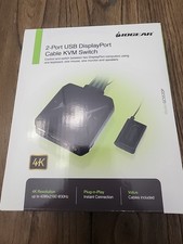 IOGEAR 2-Port 4K USB DisplayPort Cable KVM Switch GCS52DP New Open Box picture