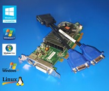HP Compaq Elite SFF 8000 8100 8200 8300 Short Dual VGA Monitor Video Card  picture