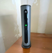 Motorola Cable Modem with Coax Cable, Gray/Black Cable Type picture