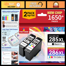 High-Yield Ink Cartridges 2-Pack for Canon PG-285XL CL-286XL - Replacement Set picture