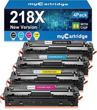myCartridge 218X Compatible Toner 4-Pack w/ Chip BK/C/Y/M for HP CLJ Pro picture