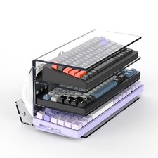 Keyboard Stand for Desktop 3 Layer Acrylic Stand Gaming Keyboard and Mouse St... picture