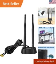 Versatile 9dBi Dual Band WiFi Antenna - Magnetic Base & Bluetooth Range Extender picture