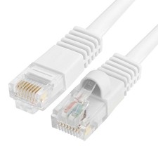25FT Cat5e Ethernet Cable UTP LAN Network Patch Cord RJ45 Cat 5e Cable - White picture