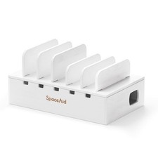 Bamboo Charging Station for Multiple Devices, Cell Phone Docking Stations for... picture