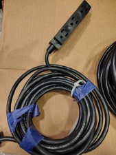 2 Heavy Duty 20 Ft Power Strips. Details In Pics Of Specs. 1 Great Shape 1 Dirty picture