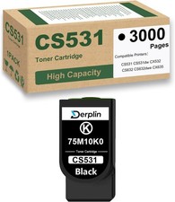 75M10K0 Black Toner Cartridge Compatible Lexmark CS531 CS632 CX532 CX635 w/ Chip picture