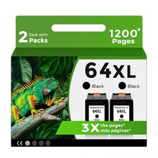 64XL Black HighYield Ink Cartridge Compatible for HP Ink 64 XL HP64XL 64XL picture