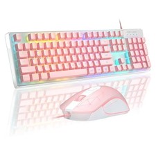 Stylish K1 RGB Gaming Keyboard & High-Precision Mouse Combo - PC/Laptop Ready picture