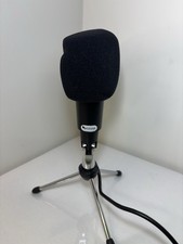 FIFINE Freestanding Wired Desktop Microphone w/ Tripod Stand, Black Untested picture