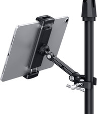 Tablet Holder for Microphone Stand, Aluminum Mic Music Stand Holder Mount for Ph picture