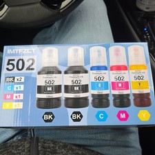 IMTFZCT 502 Compatible Ink Bottle Set 5-Pack , Plus 1 extra Black picture