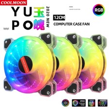 COOLMOON YUPO Computer Case PC Cooling Fan 5v 3Pin aRGB 120mm Quiet IR Remote picture
