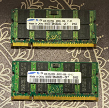 Samsung 4GB (2x2GB) DDR2 SO-DIMM PC2-6400S 200-Pin Unbuffered CF7 picture