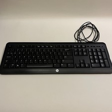 HP Hewlett-Packard Wired USB Keyboard Model SK-2023 643691-001 REV: 0B Black picture