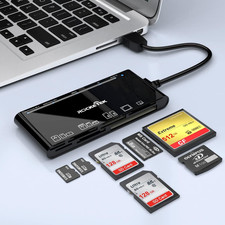 USB3.0 Multi-Card Reader, SD/TF/CF/Micro SD/XD/MS 7 in 1 Fast USB A, ST-A-CR7 picture