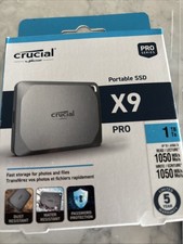 Crucial X9 Pro PRO Series 1TB Portable External SSD 1050MB/s Water Resistant picture