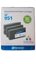 Cyan/Magenta/Yellow 3-Pack Standard Ink Cartridges - Compatible HP 951 Ink picture