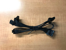 24 Inch PC Backplane Power Distribution Cable - 3x Molex / 1x Berg / 1x 6-Pin PC picture