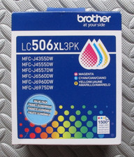Brother Genuine LC506XL3PK 3-Pack High Yield Cyan Magenta Yellow Ink Cartridges picture
