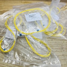 5 PK FIBER OPTIC JUMPER CABLE SINGLE-MODE LC TO LC 8FT 9/125 picture
