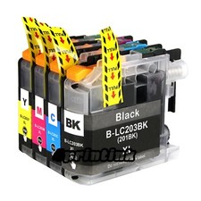 4pk Ink for Lc203 Brother Lc203xl mfc J480dw J460dw J485dw J680dw Lc201 Set picture