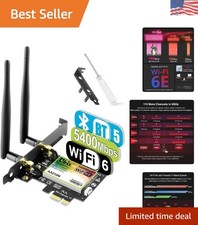 5400Mbps Intel 6E WiFi Card with Bluetooth 5.3: Ultra-Fast Tri-Band Connectivity picture
