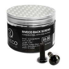 100PCS 10-32 Rack Screws for Server Cabinets & Racks Tapered Holes Mounting N... picture