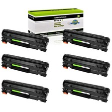 6PK CF283A 83A Black Laser Toner Cartridge Fits for HP LaserJet Pro MFP M125rnw picture