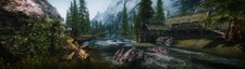 Landscape the elder scrolls v skyrim nature multiple Custom Gaming Mat Desk picture