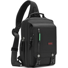 Sling Bags Chest Shoulder Backpacks, 13.3'' 14.1'' Laptop Backpack Crossbody Mes picture