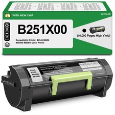 B251X00 Black Toner Compatible for Lexmark B2546 B2650 MB2546 MB2650 picture