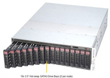 Supermicro SYS-5039MS-H8TRF 3U MicroCloud System, X11SSD-F, 938BH-R1680B picture