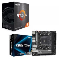🔥 AMD Ryzen 5 5500 6-Core 4.2 GHz CPU + ASRock B550M-ITX/ac Motherboard 🔥 picture