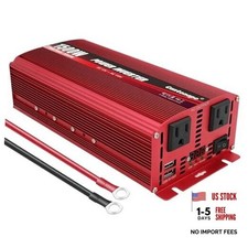 1500W DC 12V to 110V/120V AC Power Inverter with Dual AC Outlets Dual 3.1A picture