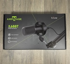 FIFINE Dynamic Podcast Microphone Set with Boom Arm Stand, Studio XLR/USB K-688T picture