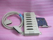MOXA C168H/PCI Series 8port RS-232 PCI Board w/8 Port Panel OPT 8B & Cable B2602 picture