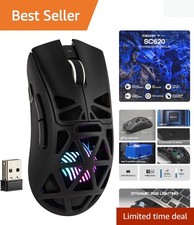 Aula SC620 Black Gaming Mouse - Adjustable 12,000 DPI, RGB, 7 Buttons for Gamers picture