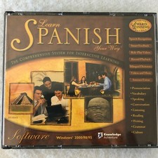 Learn Spanish Your Way Audio 3 CD Set Windows 2000/98/95 Speaking Vocabulary  picture