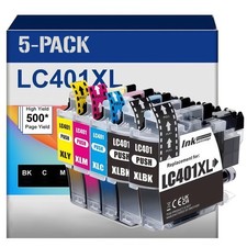 5pk LC401XL LC-401 XL Ink Cartridges for MFC-J1010DW MFC-J1012DW J1170DW picture