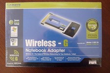 Linksys WPC54G Wireless G PCMCIA Adapter for Laptop Notebook Adaptor Card NEW picture