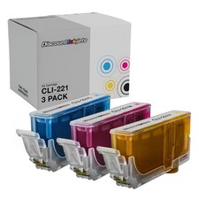 3PK CLI-221 CMY Color Ink Cartridge Set for Canon Pixma MP540 MP560 MP620 MP640R picture